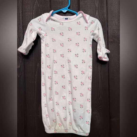 Janie & Jack Infant Baby Girl One Piece Sleeper Flower Pattern Size 3-6 Months. - Picture 1 of 3
